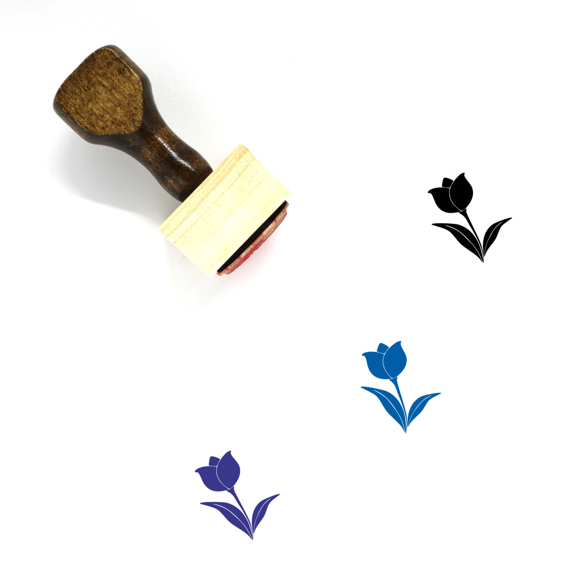 Tulip Wooden Rubber Stamp No. 62
