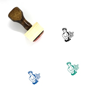 Apollo Wooden Rubber Stamp No. 1