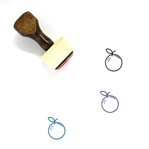 Tampon en caoutchouc en bois orange n ° 1
