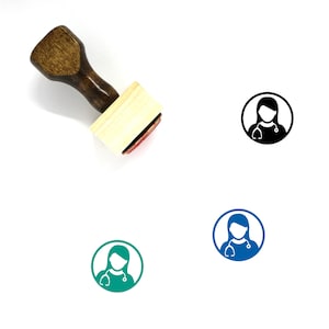 Doctor Wooden Rubber Stamp