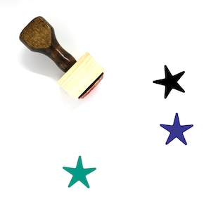 Stern aus Holz Stempel