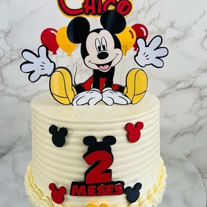 Mickey Mouse Cake Topper | Mickey Mouse Party | Mickey Mouse Cake Decoration | Mickey Mouse Birthday | Mickey Personalised Birthday Cake
