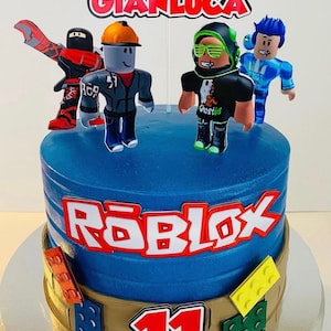 Jungen Roblox Cake Topper | Jungen Personalisierte Party | Personalisierte Roblox Cake Topper | Roblox Geburtstag | Roblox Jungen | Roblox Party Dekoration |