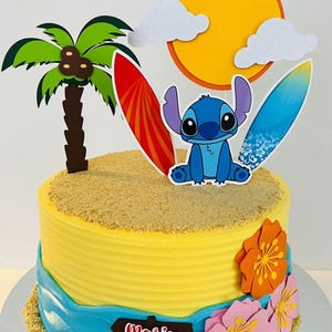 Stitch Cake Topper | Stich Party | Stich Geburtstag | Stitch Party Dekor | Stich Kuchen | Stich-Mädchen-Geburtstag | Stitch-Jungen-Geburtstag