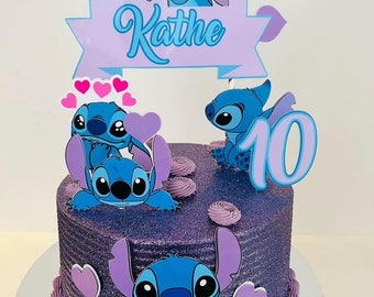 Stitch Cake Topper | Stitch Party | Stitch Birthday | Stitch party Decor | Stitch cake | Stitch Girls Birthday | Stitch Boys Birthday
