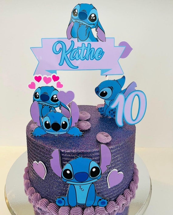 Stitch Cake Topper / Stitch Party / Stitch Birthday / Stitch party Decor /  Stitch cake / Stitch Girls Birthday / Stitch Boys Birthday -  Italia