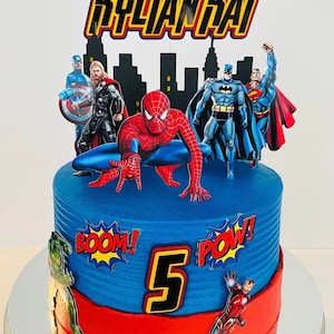 Avengers Cake Topper | Avengers Party | Avengers Birthday | Avengers Birthday decor | Comic Fan Cake topper | Comic Fan Birthday | Boys Part