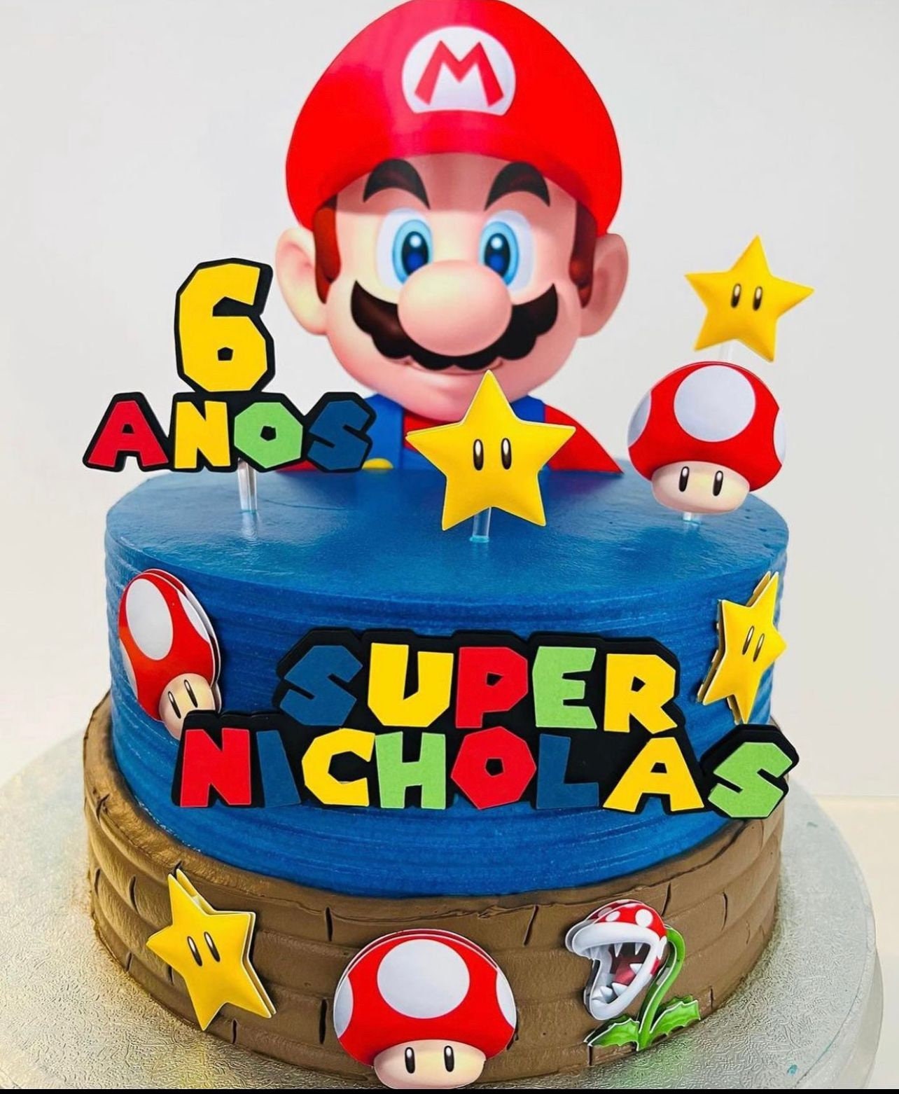 Cialda SUPER MARIO BROS CERCHIETTI CUP CAKE Decorazione Torta Ostia o  Zucchero