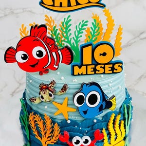 Nemo Cake Topper | Nemo Cake | Nemo Topper| Searching for Nemo | Nemo Birthday | Nemo Party | Dory Birthday | Dory Party | Dory Cake Topper