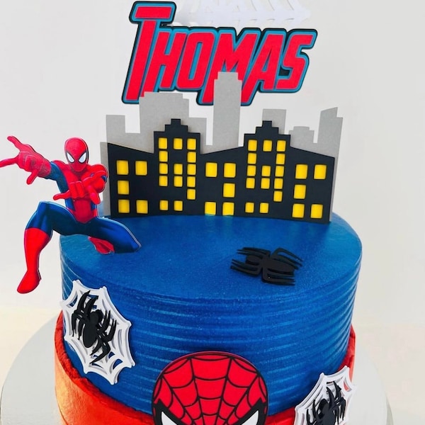 Spider Man Cake Topper | Spider Man Birthday | Spider Man Cake | Spider Man Party Decoration | Boys Birthday | Girls Birthday | Spider Man