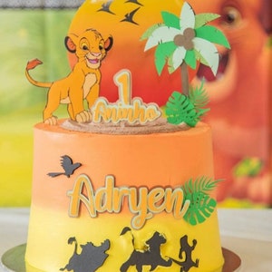 König der Löwen Cake Topper | König der Löwen Geburtstag | König der Löwen Party | König der Löwen Party Dekoration | Jungen personalisiert Cake Topper | Mufasa Kuchen Top