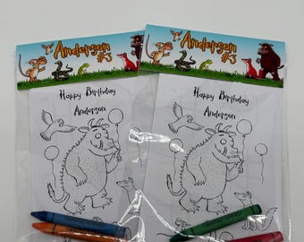 De Gruffalo Kleurplaten | De Gruffalo-feestartikelen | Gruffalo-zakjesvullers | Gruffalo Feestdoosvuller | Verjaardag Gruffalo