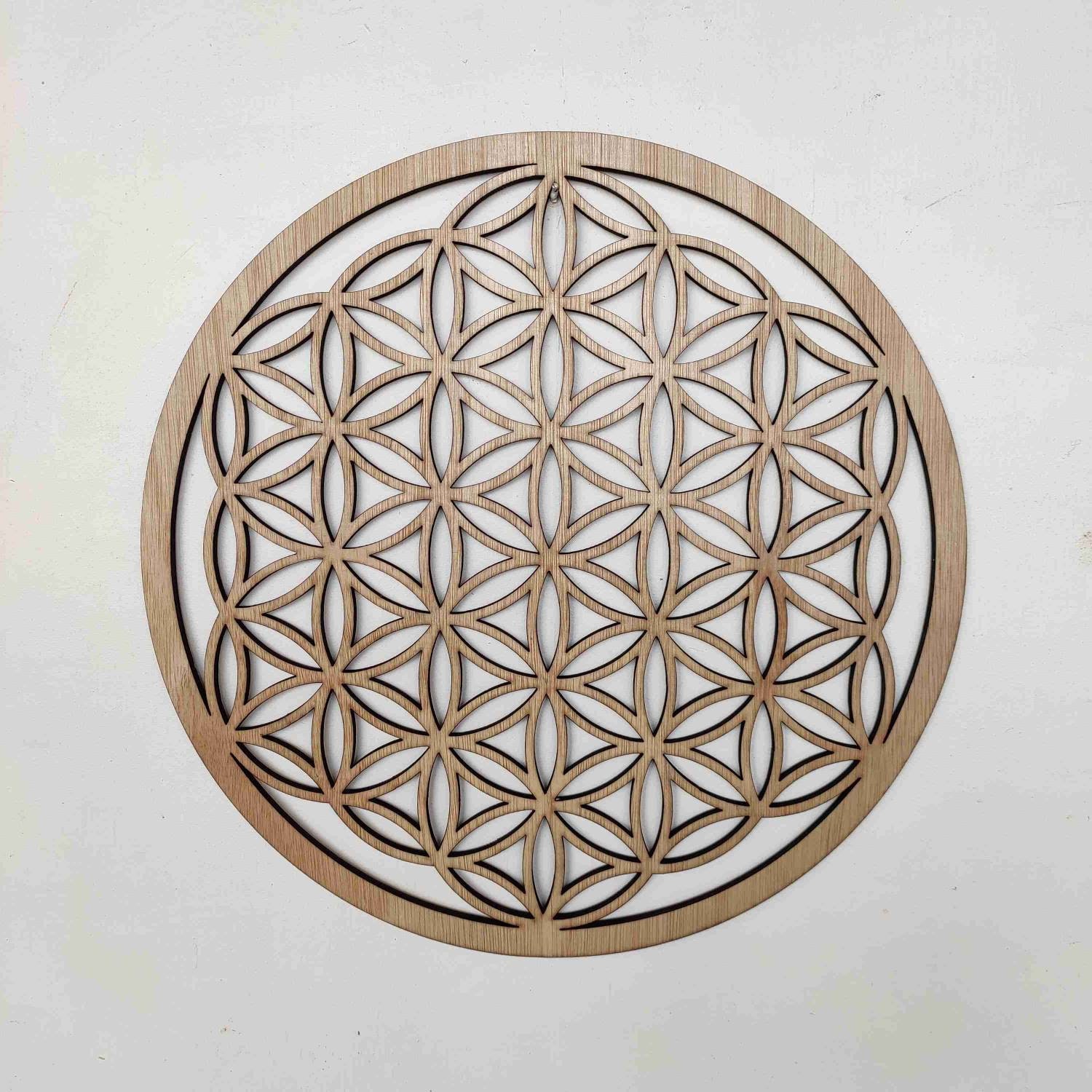 Fleur de Vie Bois 11 à 40 cm, Géométrie Sacrée,