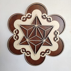 Crop Circle, wooden crop circle decoration, crop circle art