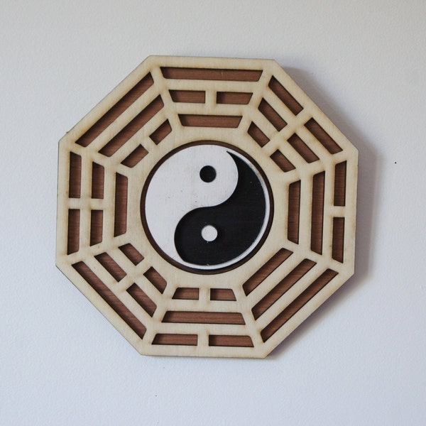 Yin Yang, bagua, décoration murale inspiration zen