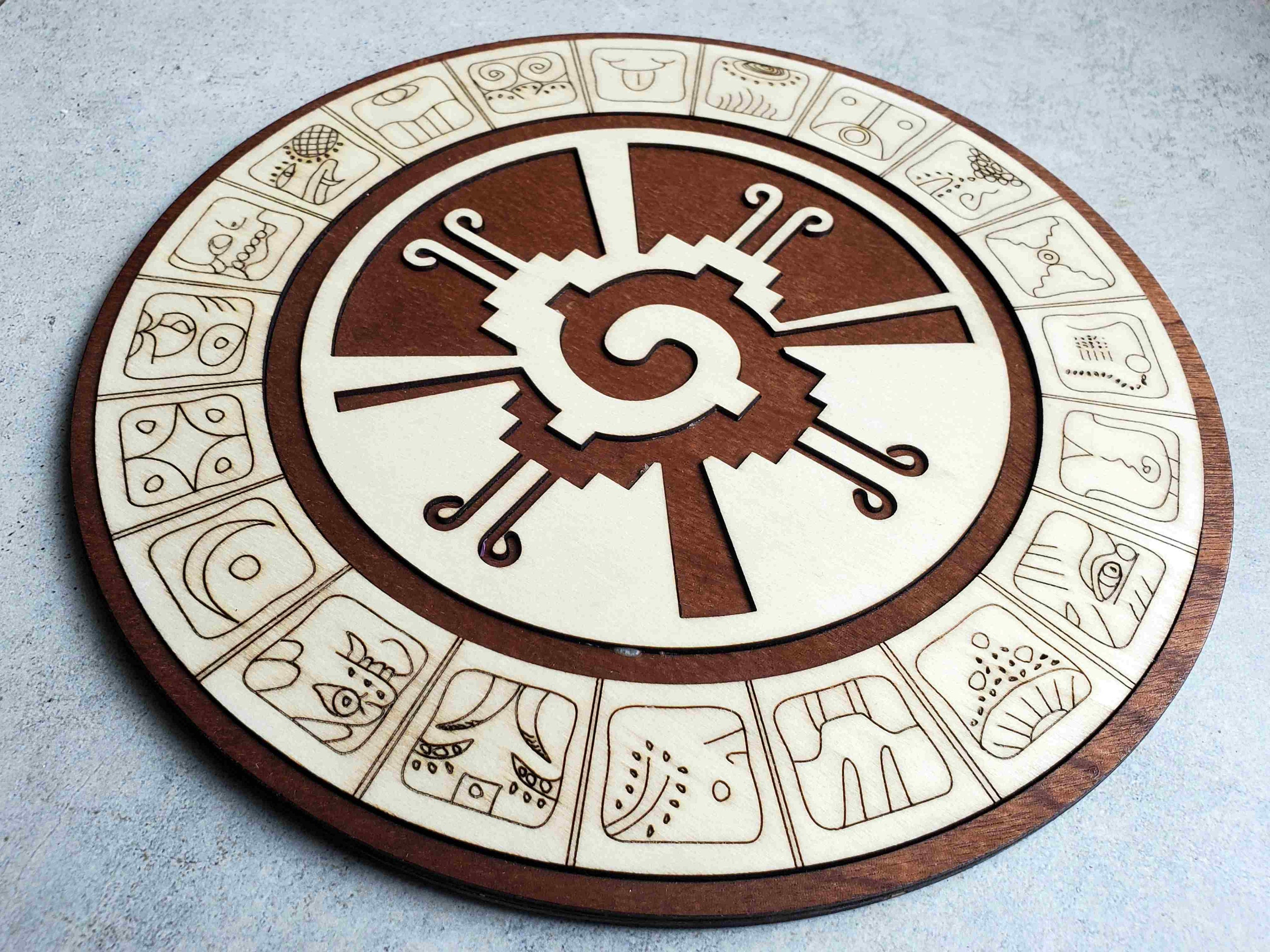 Hunab Ku, Hunabku, Mayan Wooden Decoration - Etsy
