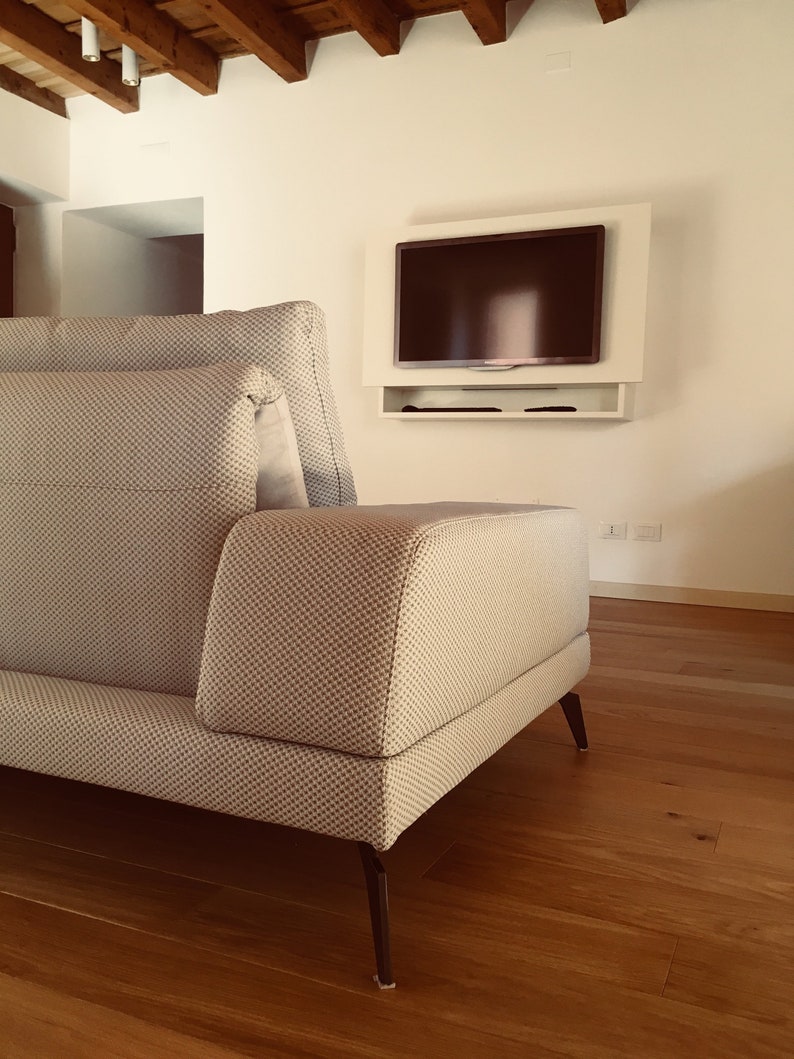 Wallmounted TV With Sound Bar Arrangement and Cable Passage Etsy Singapore