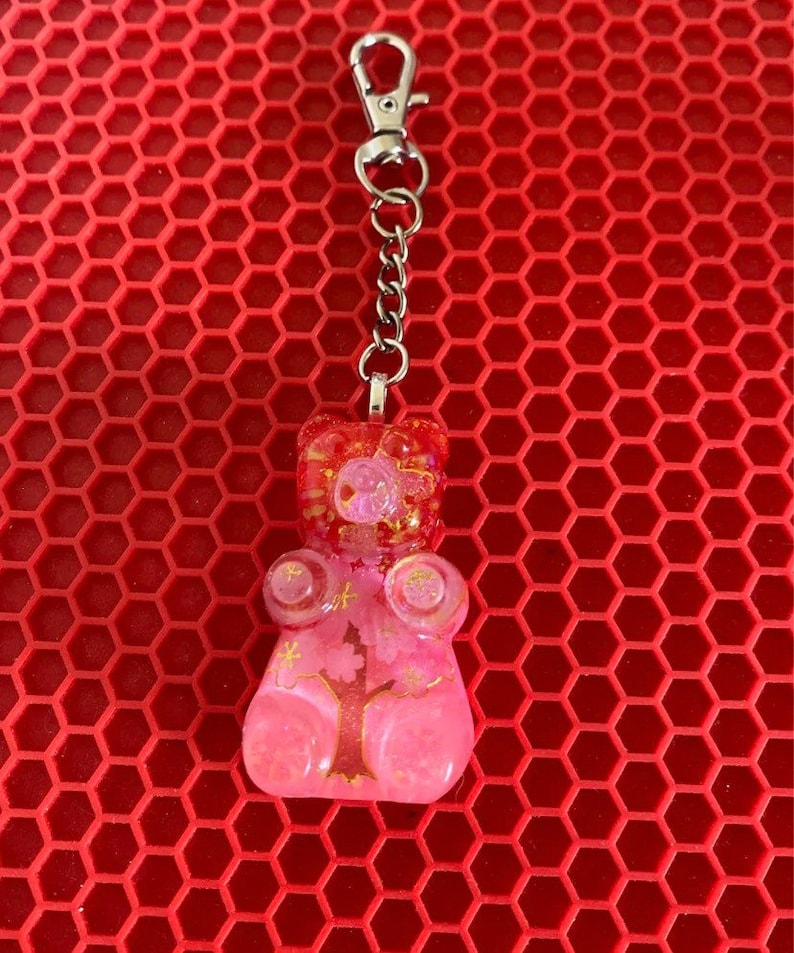 Cherry Blossom Gummy Bear Keychain F