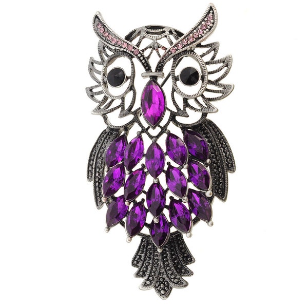 Amethyst Owl - Etsy