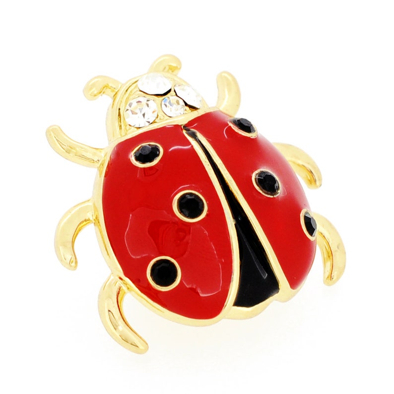 Red Ladybug Lapel Pin Etsy