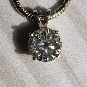 Cashmere 2.39ct echter Moissanit Diamant Anhänger