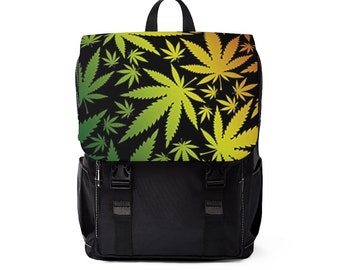 Rasta Weed Leaf Mochila de hombro