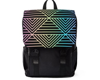 Mochila halográfica casual para hombros