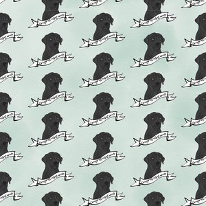 Zwart Labrador - Inpakpapier - Beschikbare opties