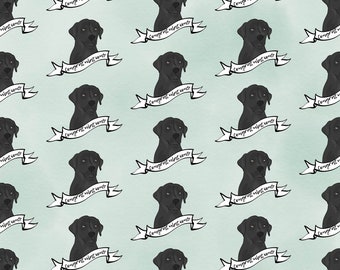 Black Labrador Gift Wrap