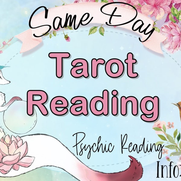 Lectura de Tarot en la MISMA HORA • Lectura de Tarot • Lectura de 1 pregunta • Lectura psíquica el mismo día • Predicción psíquica TTC • Lectura de tarot inmediata • ttc