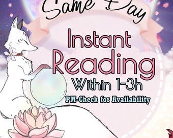 Same Hour Immediate Reading, PM me to Check for Availability Before Ordering • Psychic Read • TTC Reading • 3 Questions Reading • Tarot Read