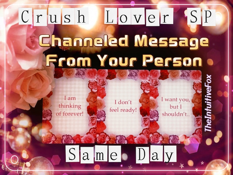 SAME HOUR • Channeled Message From Your Person + Advice • Message From Your Crush • Ex Reading • Same Day Reading • Immediate Reading imagem 1