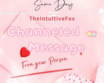 SAME HOUR • Channeled Message From Your Person + Advice • Love Situation • Date • Crush • Ex Reading • Same Day Reading • Immediate Reading
