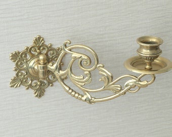 Pair Antique style brass sconce. Delivered Duty Paid.