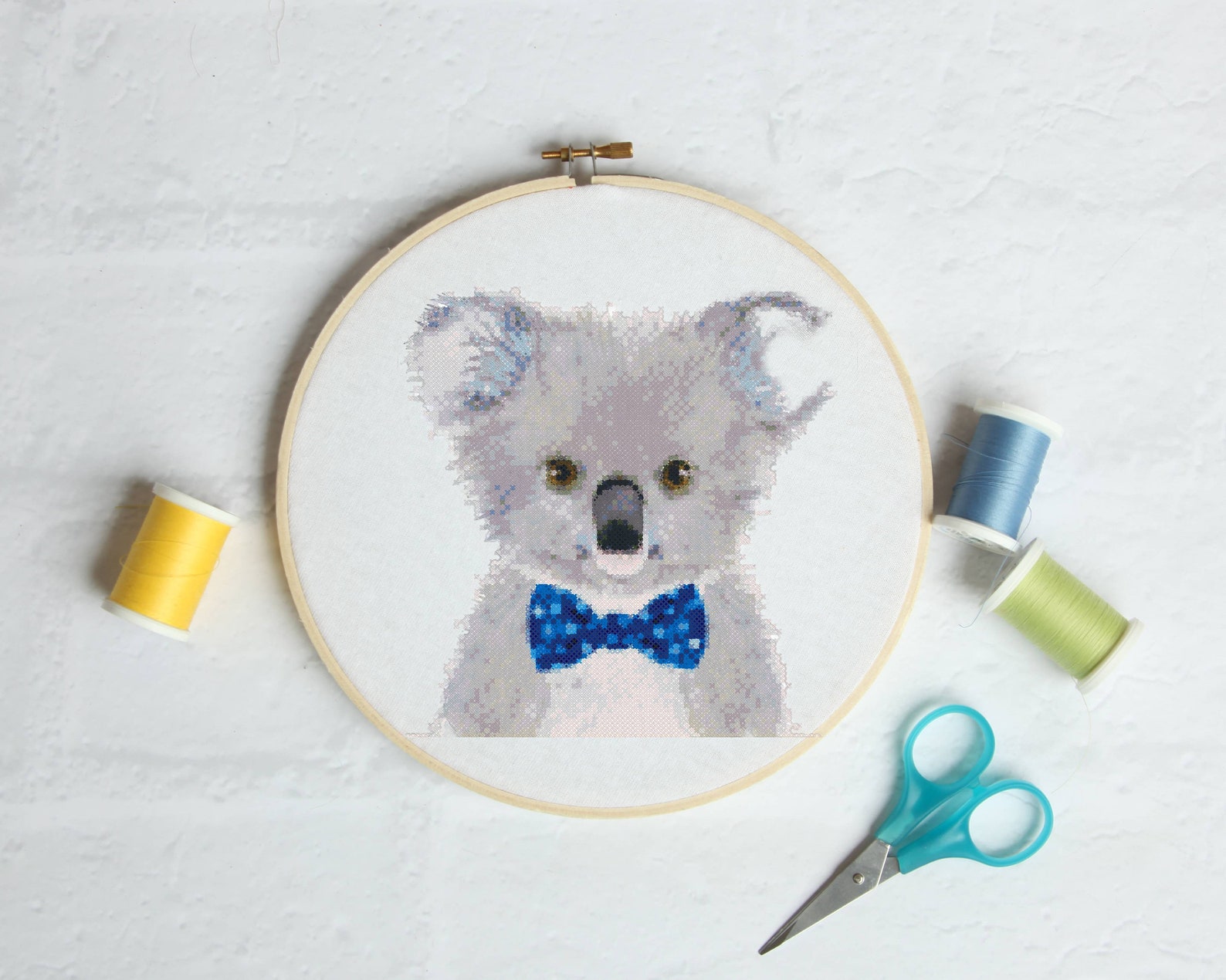 Koala bear cross stitch Pattern PDF Beginners cross stitch | Etsy