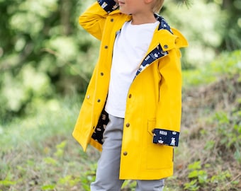 Waterproof raincoat with hood for kids