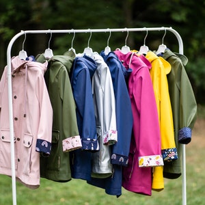 Mini Kids Raincoat, Kids Pink Waterproof Raincoat, Aesthetic clothing for girl PVC raincoat in colors Vegan leather trench coat. image 8
