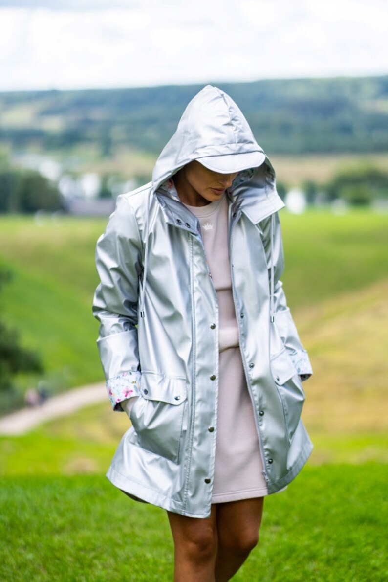 Coat Hooded Coat Waterproof Coat Women's Raincoat Etsy Australia