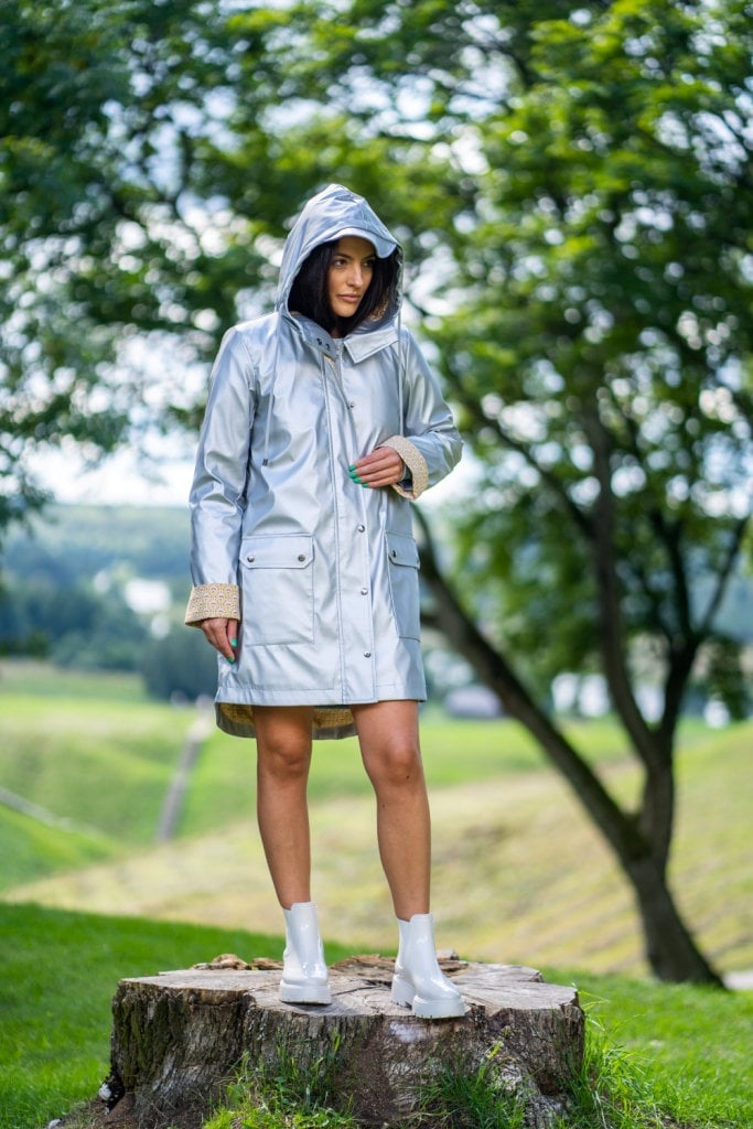Plastic raincoat deals womens