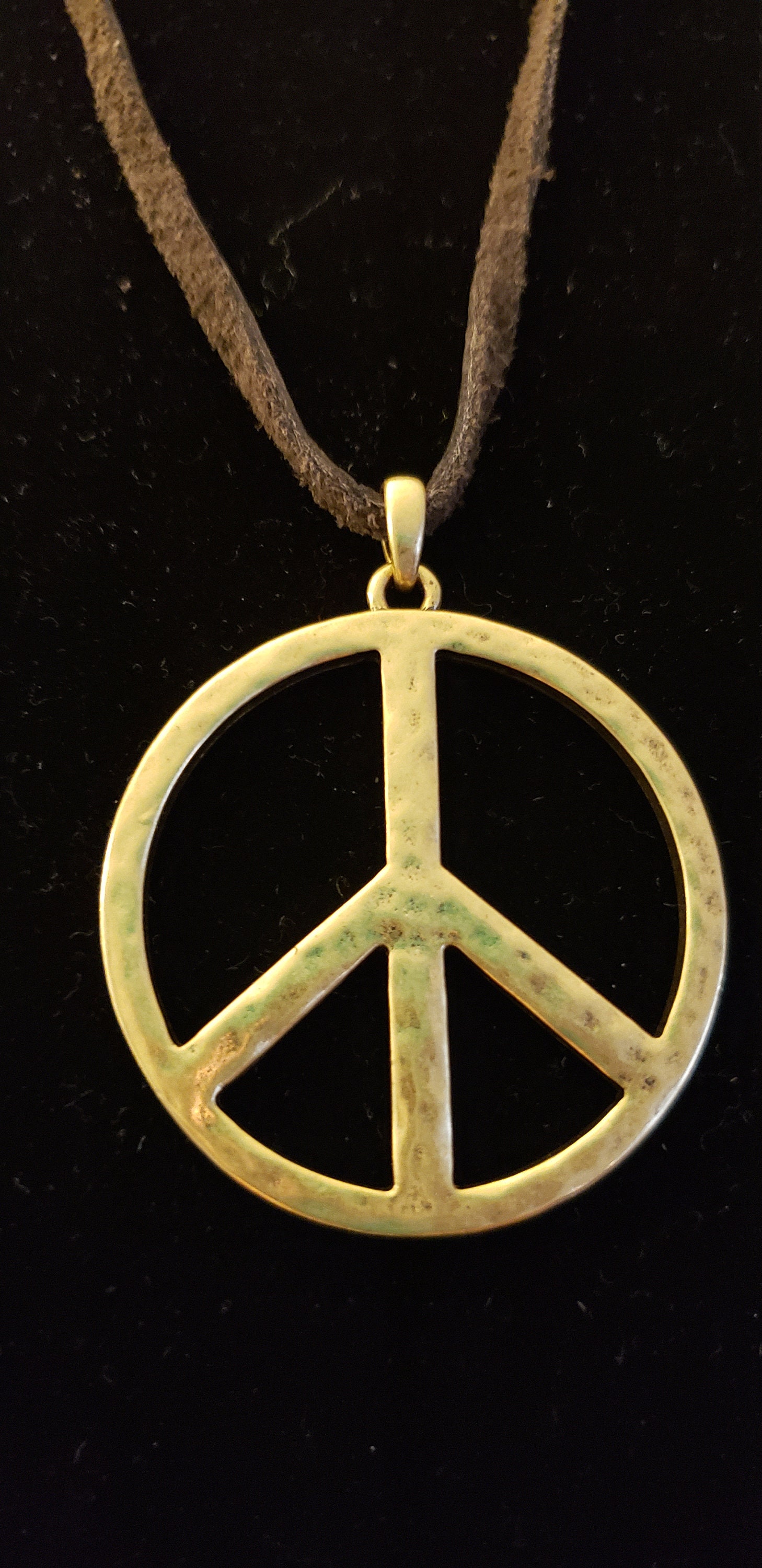 Lucky Brand Peace Sign Necklace | Etsy