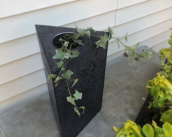 concrete planter triangular gfrc