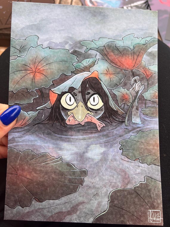 河童 - 妖怪プリント - Etsy 日本 