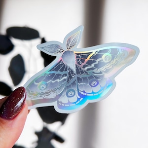 Moth - Holographic sticker