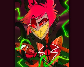 Hazbin Hotel Alastor Acrylic Gacha Pins - Etsy