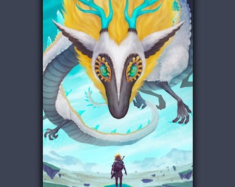 Zelda dragon - print