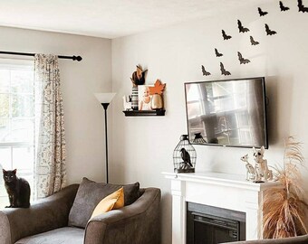 Acrylic Bats Halloween 3D  Sign/ Fall Decor/ Halloween Sign/ Fall Wood Sign/ Front Porch Sign/ Front Door Sign/ Halloween décor/ wall bat