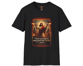 Jesus Blasting T-Shirt | Blessed Are the Peacemakers Tee