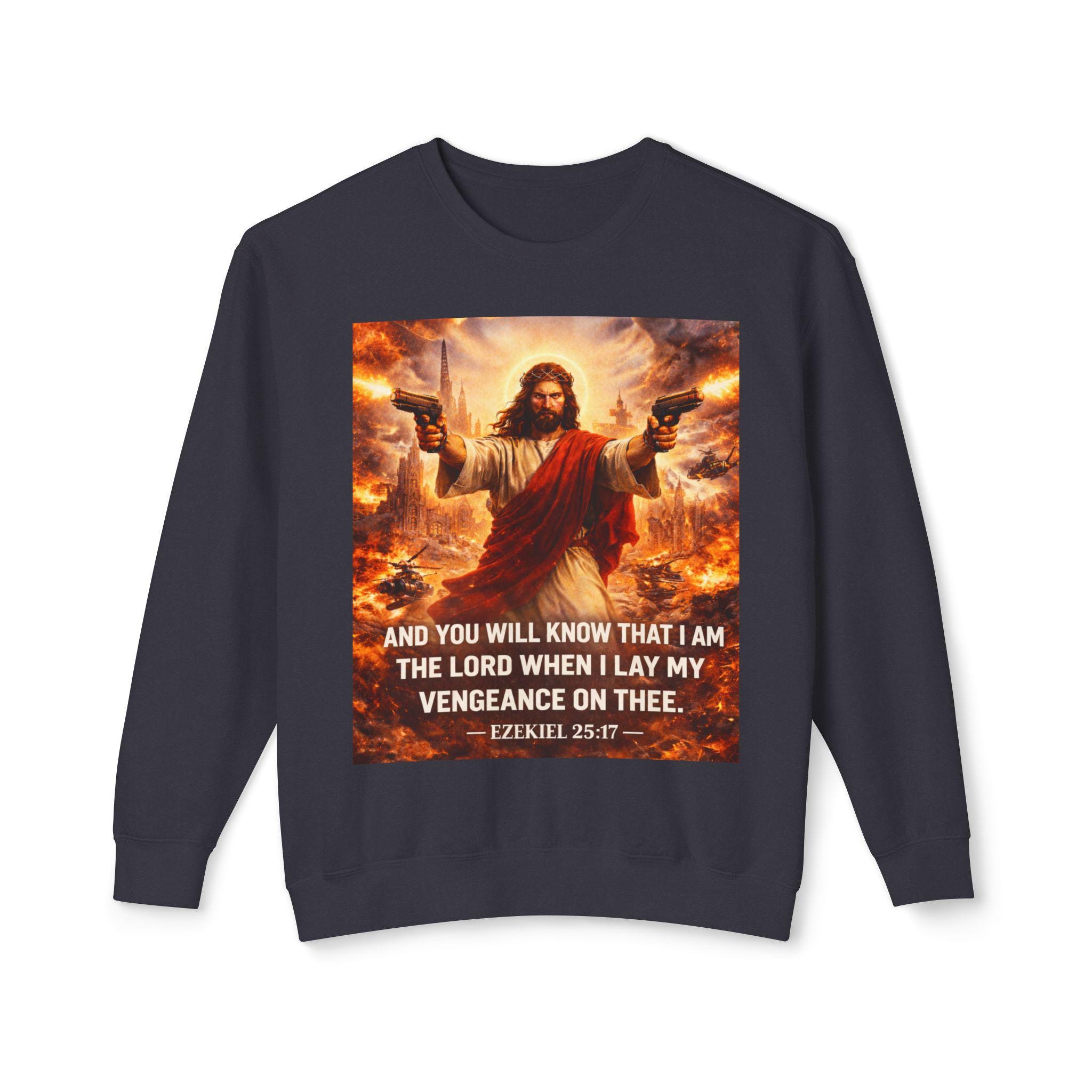 Ezekiel 25:17 Maglietta Uomo 100% Cotone Premium – Citazione – Taglie Dalla S Alla XXXL