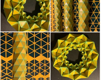 Tapered Origami Mandala cut files