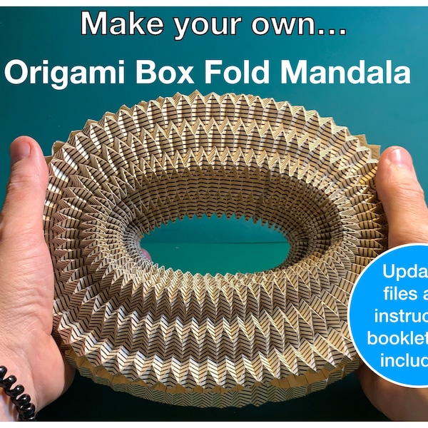 Origami Box Fold Mandala Digital Cut Files